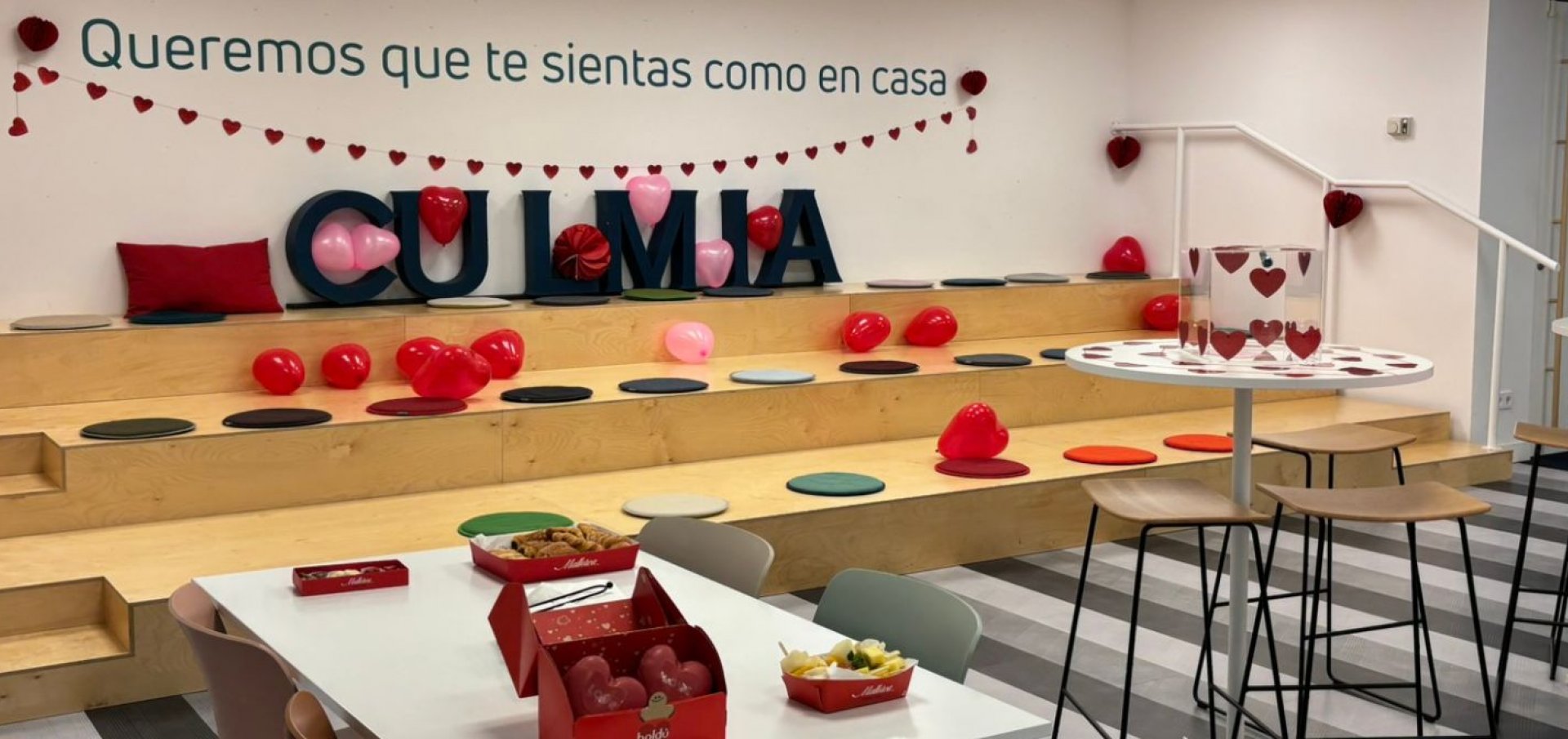 Culmia celebra San Valentín con un desayuno lleno de cariño y mensajes bonitos ❤️